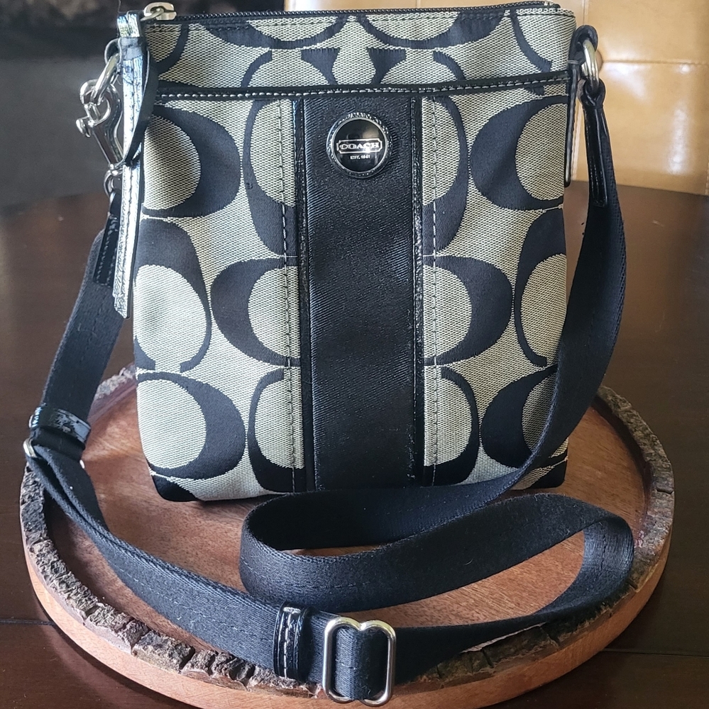 Coach Black Logo Crossbody